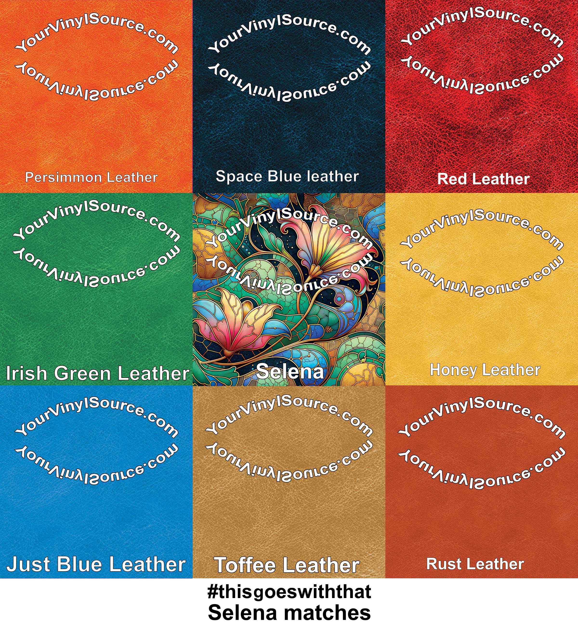 Selena printed vinyl 3 sizes