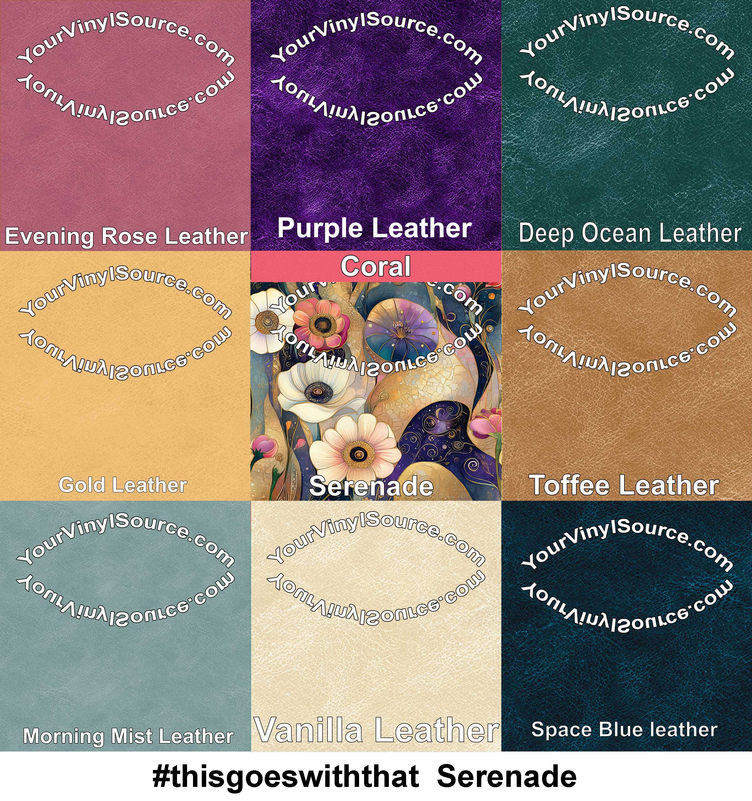 Morning Mist Leather 3 sizes