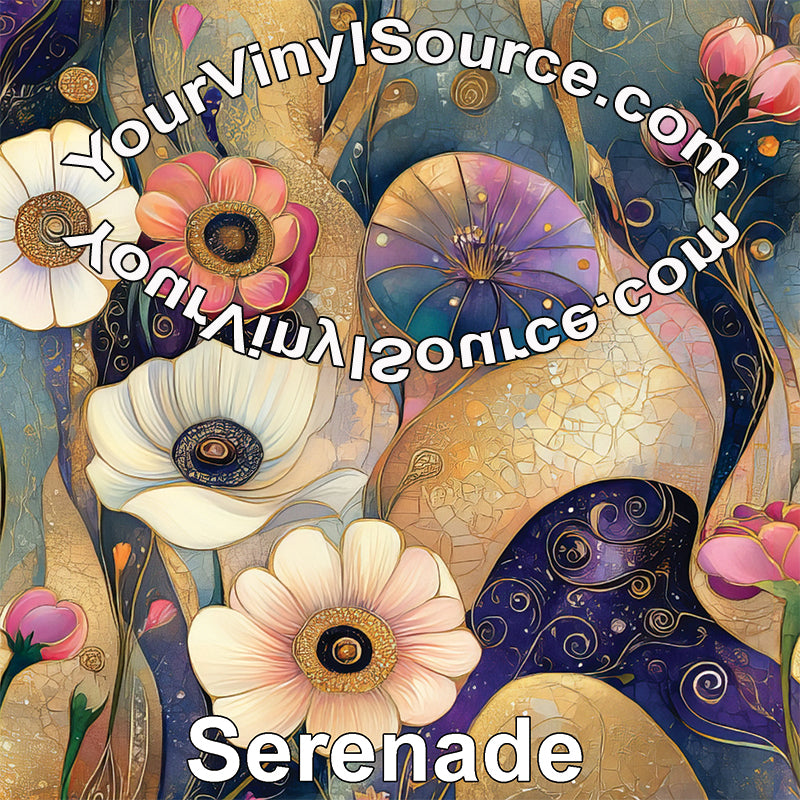 Serenade printed vinyl 3 sizes