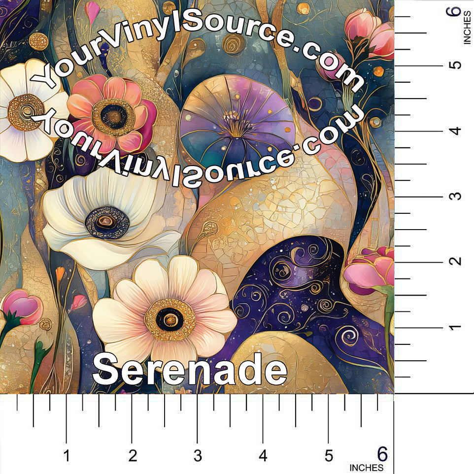 Serenade printed vinyl 3 sizes