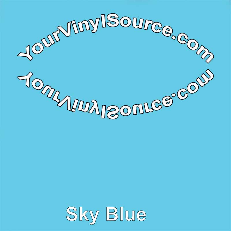Sky Blue printed vinyl  2 sizes