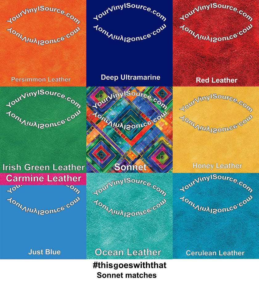 Sonnet printed vinyl 3 sizes