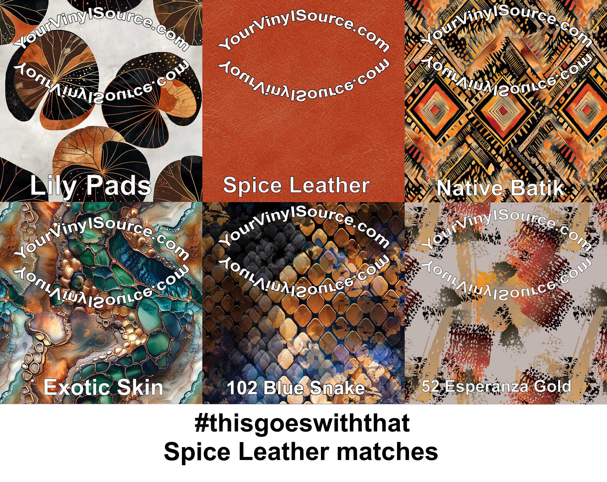 Spice Leather  3 sizes