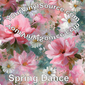 Spring Dance printed vinyl 3 sizes