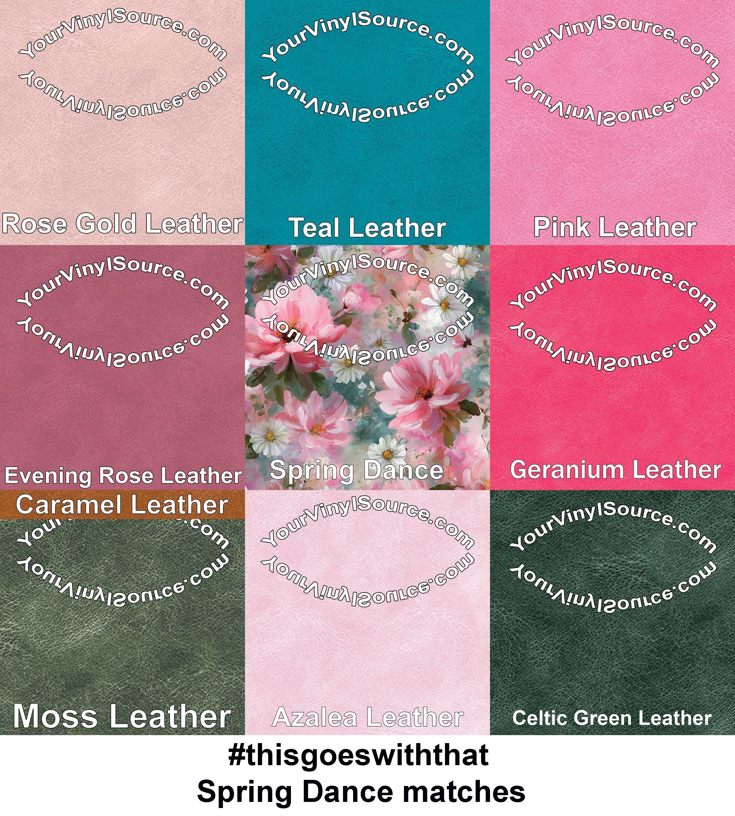 Spring Dance printed vinyl 3 sizes