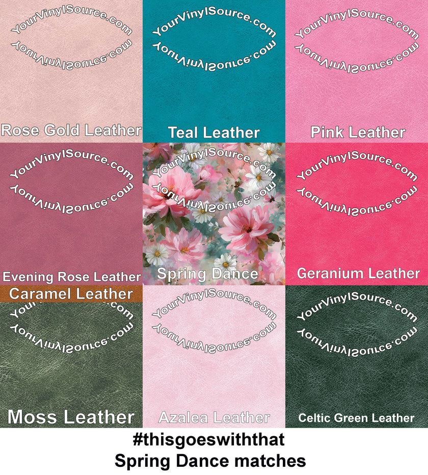 Spring Dance printed vinyl 3 sizes