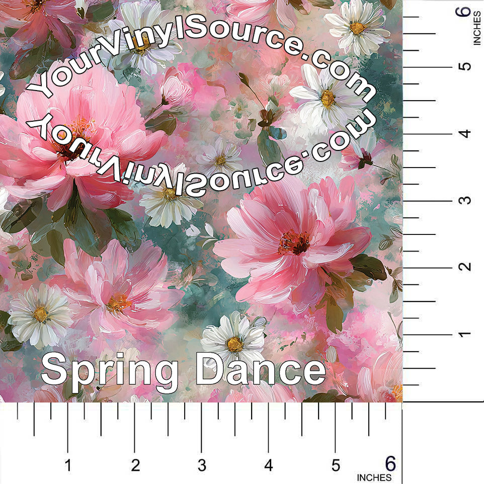 Spring Dance printed vinyl 3 sizes