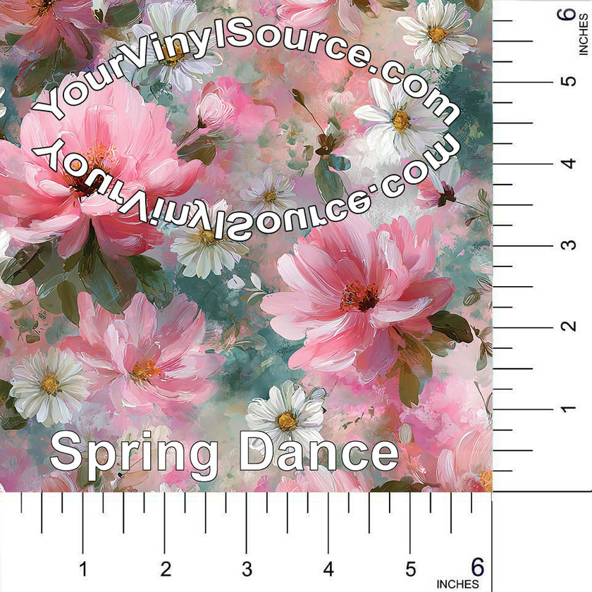 Spring Dance printed vinyl 3 sizes
