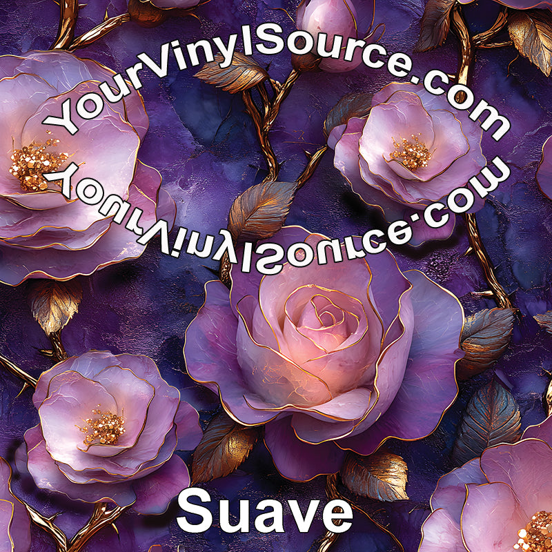 Suave printed vinyl 3 sizes