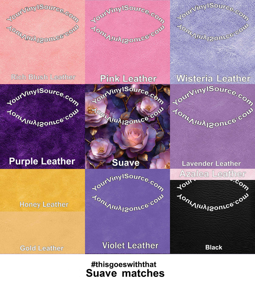 Suave printed vinyl 3 sizes