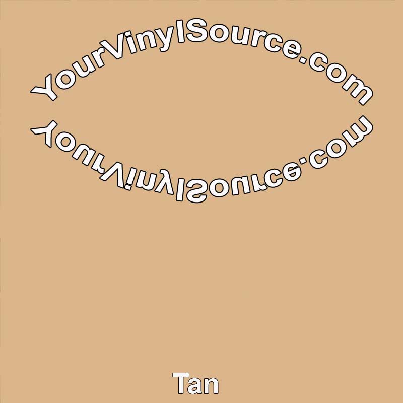 Solid Tan printed vinyl 2 sizes