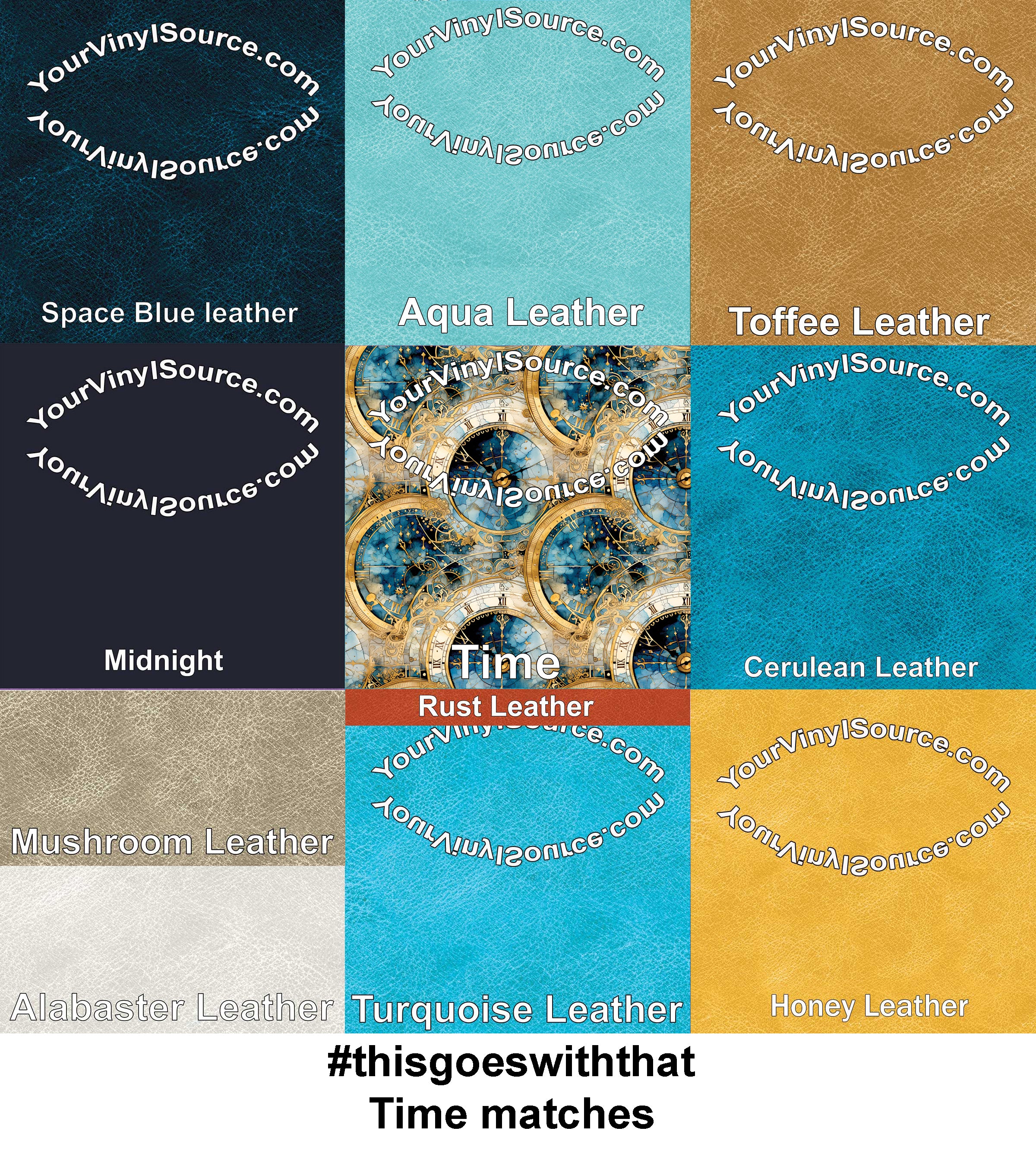 Time printed vinyl 3 sizes