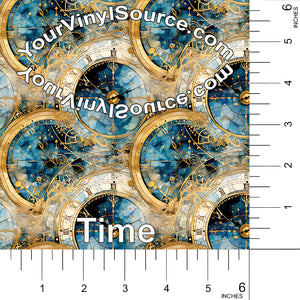 Time printed vinyl 3 sizes