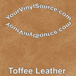 Toffee Leather  printed vinyl  2 sizes