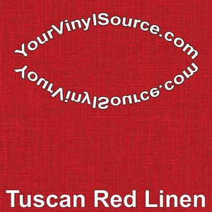 Tuscan Red Linen printed vinyl  2 sizes