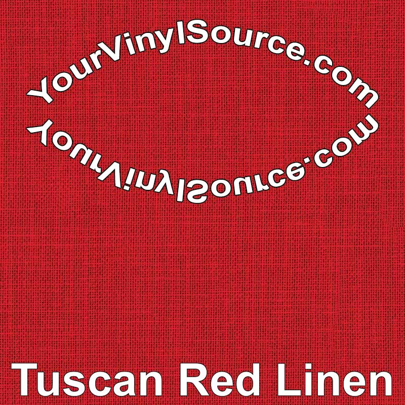 Tuscan Red Linen printed vinyl  2 sizes