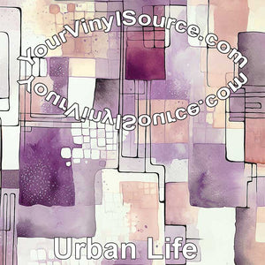 Urban Life printed vinyl 3 sizes