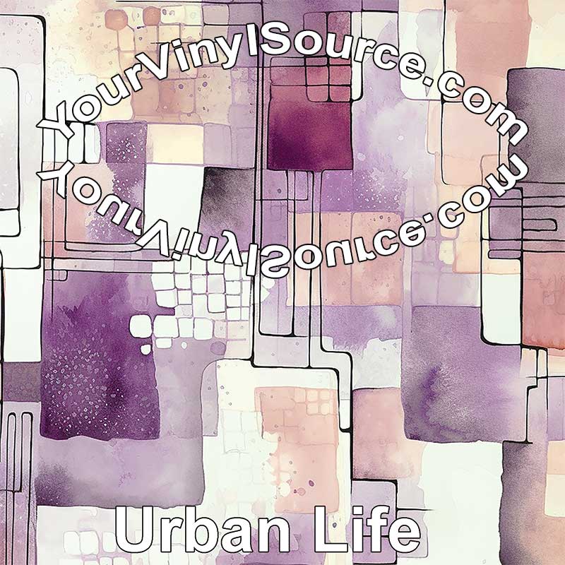 Urban Life printed vinyl 3 sizes