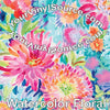 Watercolor Floral  2 sizes