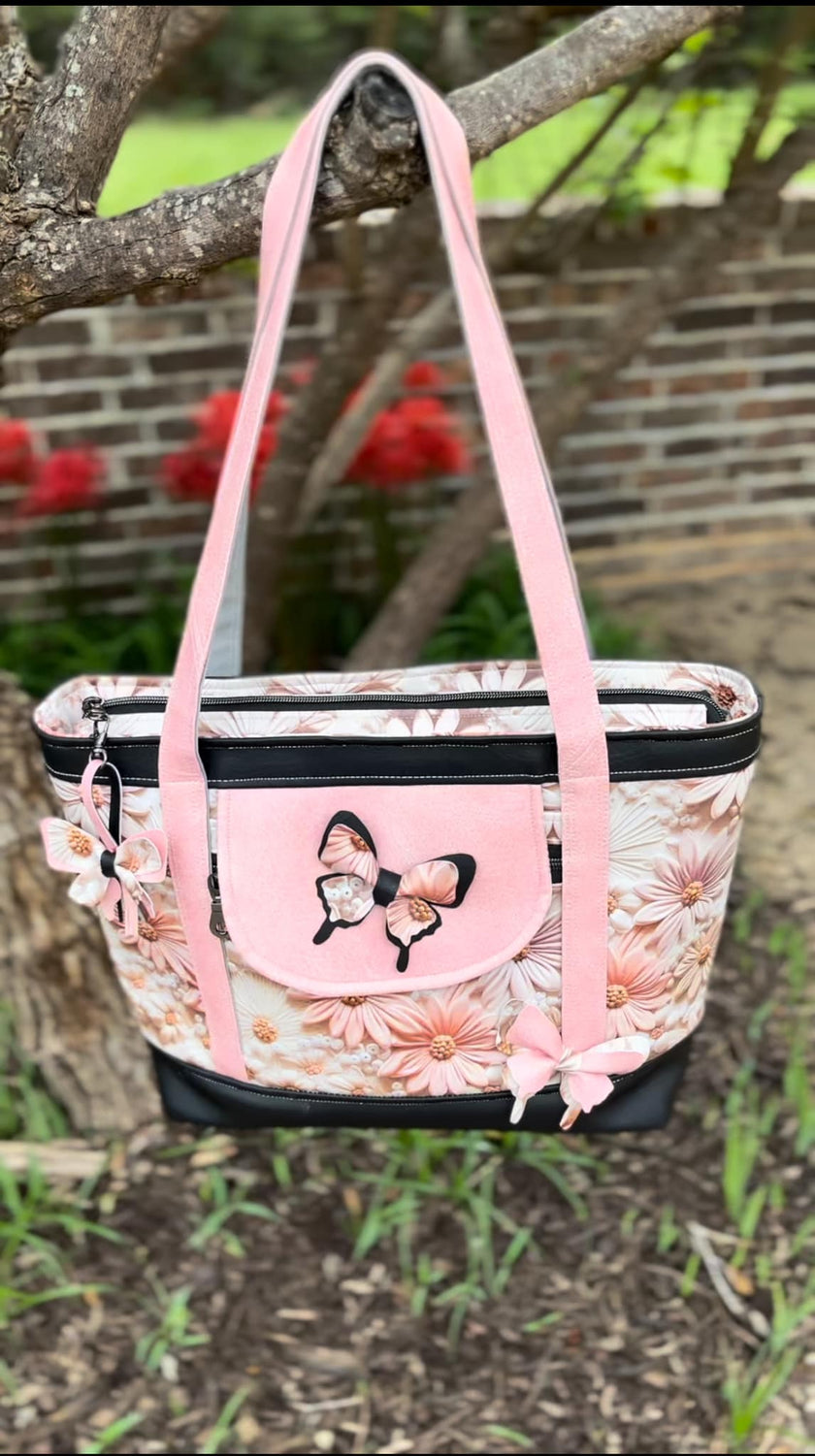 Pale Pink Daisies printed vinyl  3 sizes