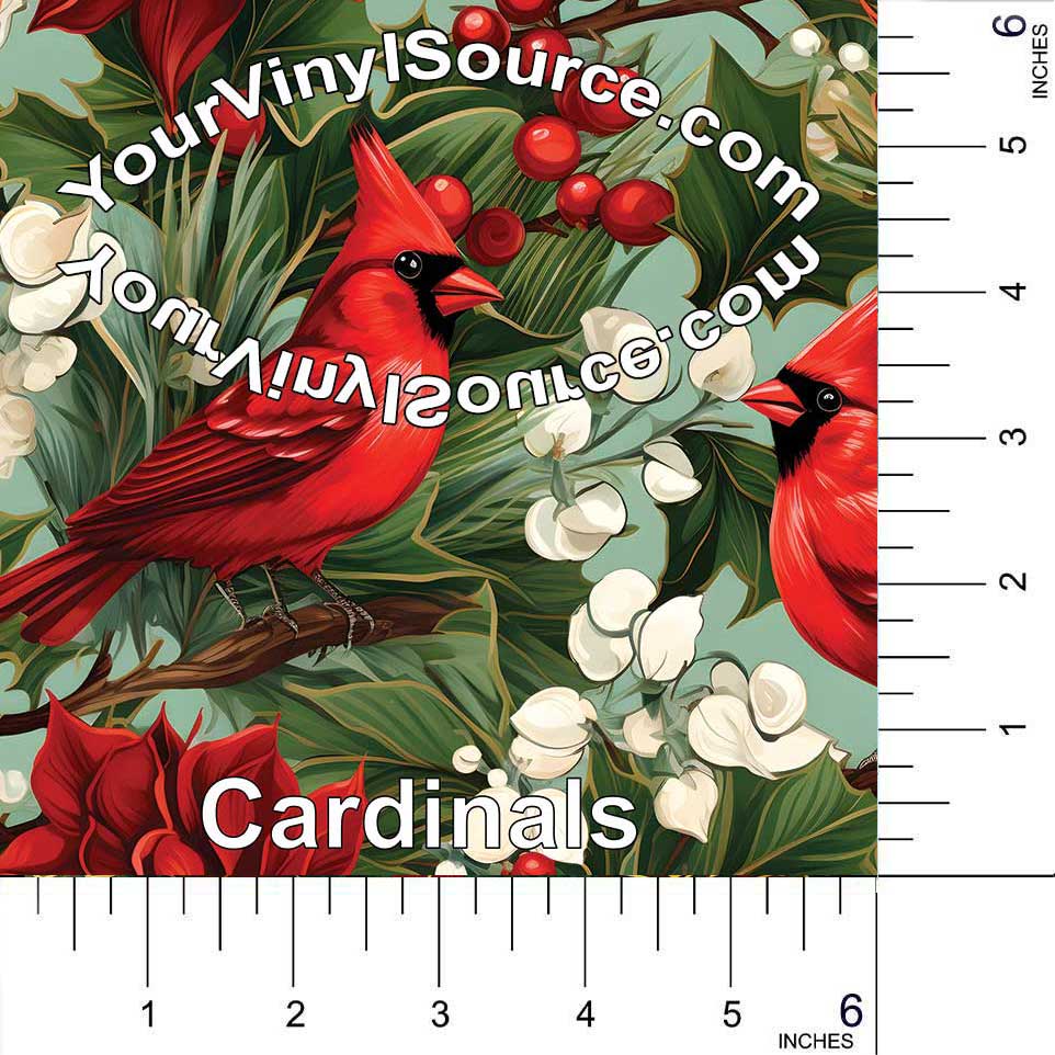 Cardinals printed vinyl 2 sizes 25% off