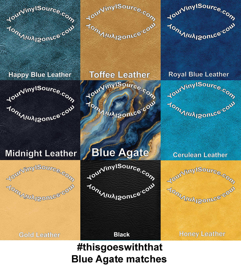 Blue Agate vinyl 3 sizes