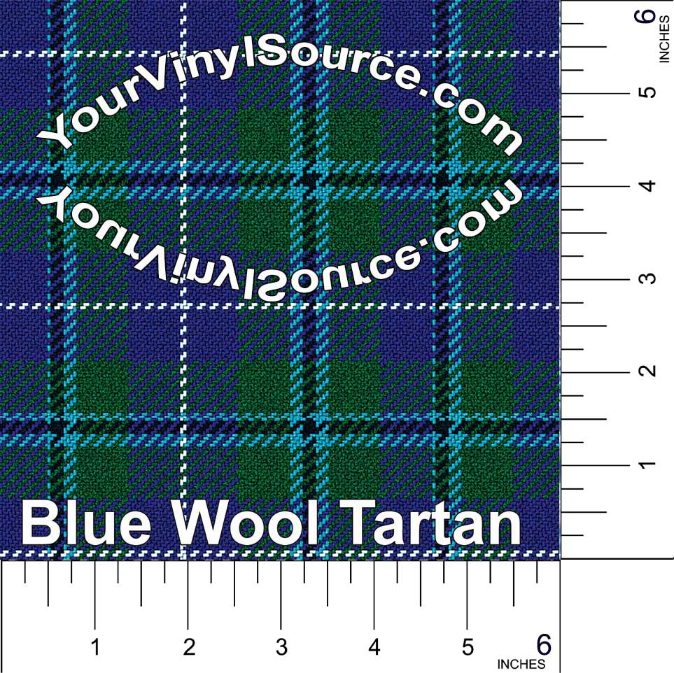 Blue Wool Tartan 2 sizes