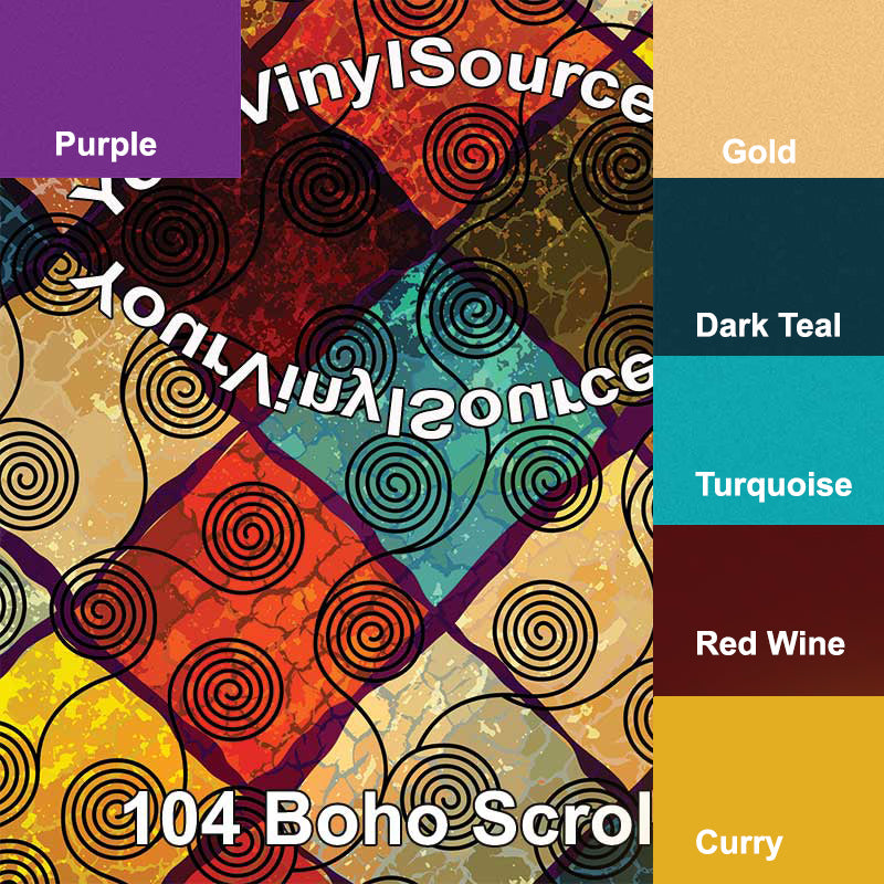 Boho Scrolls 3 sizes