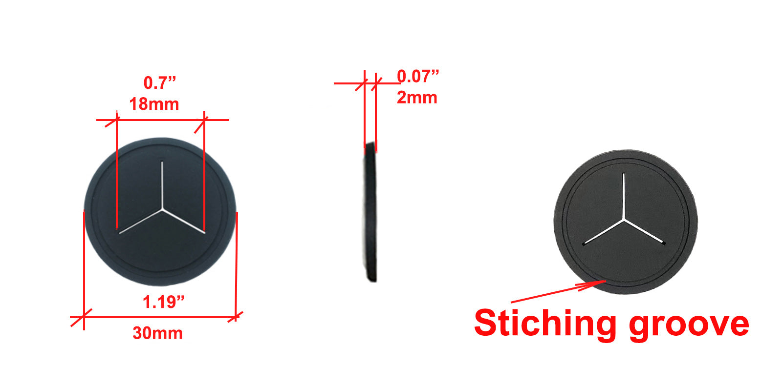 Bag grommets for dog poop bags, earpods etc.