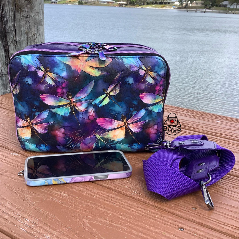 Dragonfly Glow printed vinyl 3 sizes