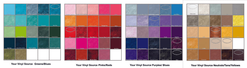 Samplers printed solids and leathers 15x18