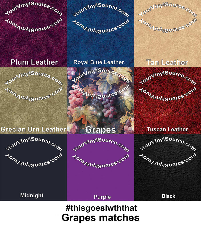 Grapes printed vinyl 3 sizes