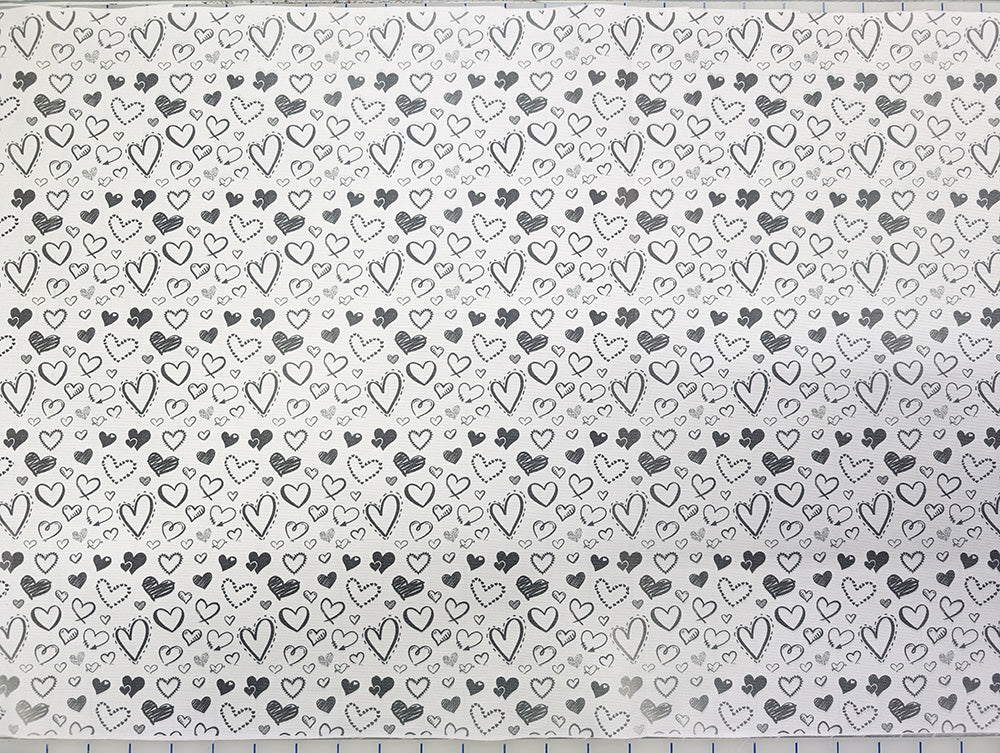 Imperfect custom print on WRC Charcoal Hearts