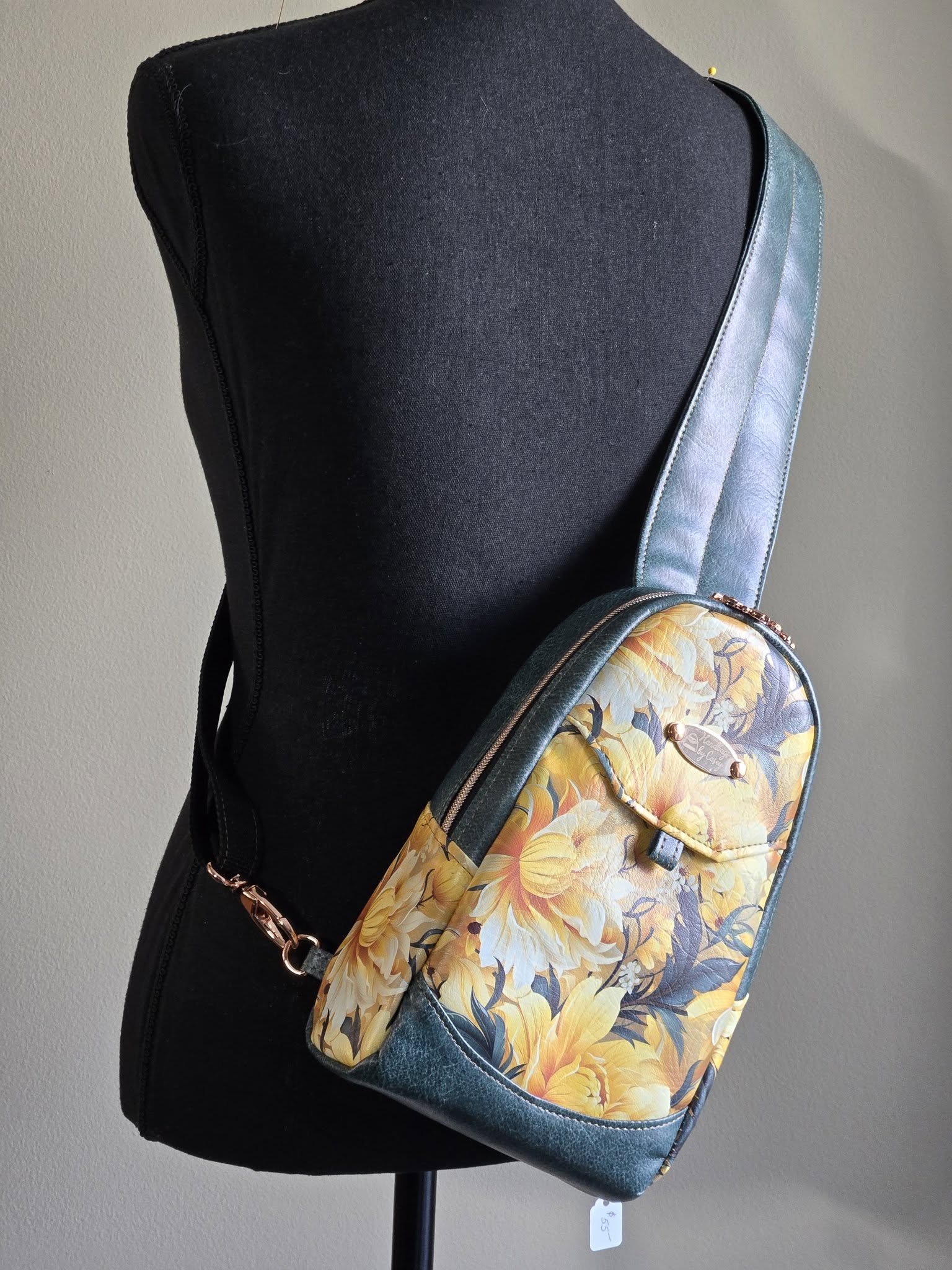 Celtic Green Leather printed vinyl  3 sizes