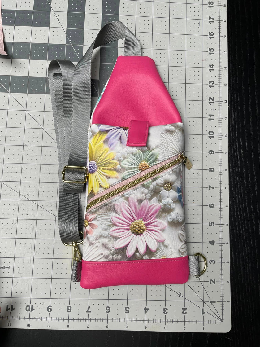 Mixed Daisies printed vinyl  3 sizes