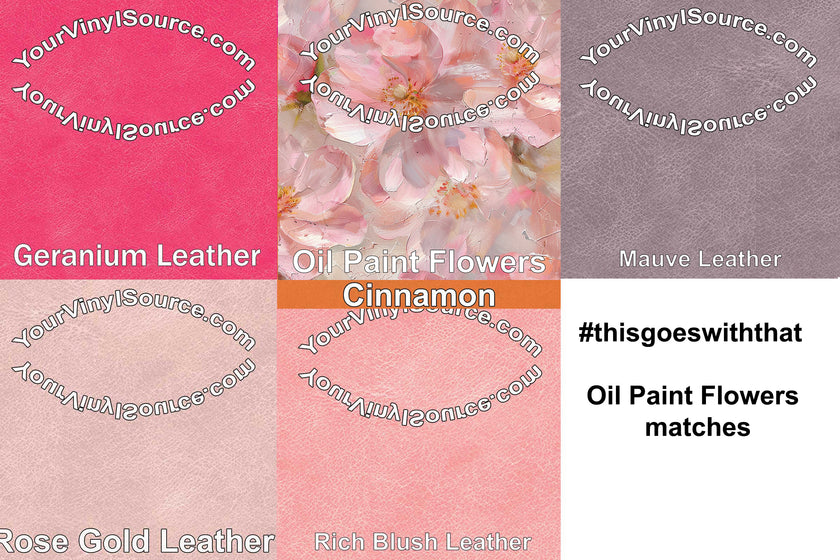 Oil Paint Flowers 3 sizes