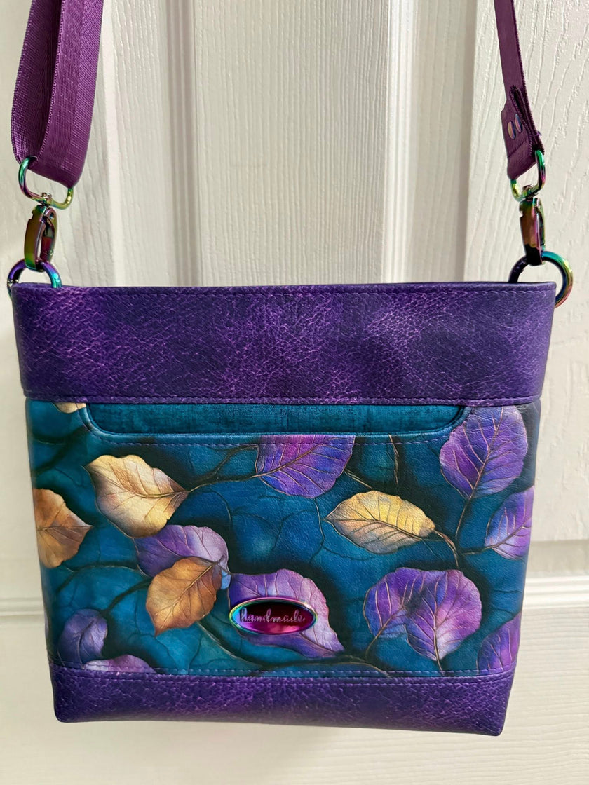 Purple Leaves printed vinyl 3 sizes