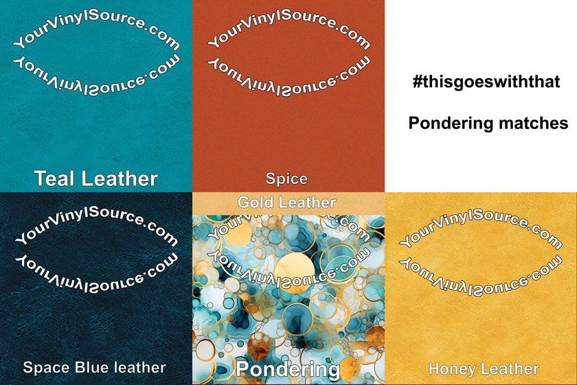 Pondering printed vinyl  3 sizes