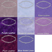 Blue Violet Linen printed vinyl  2 sizes