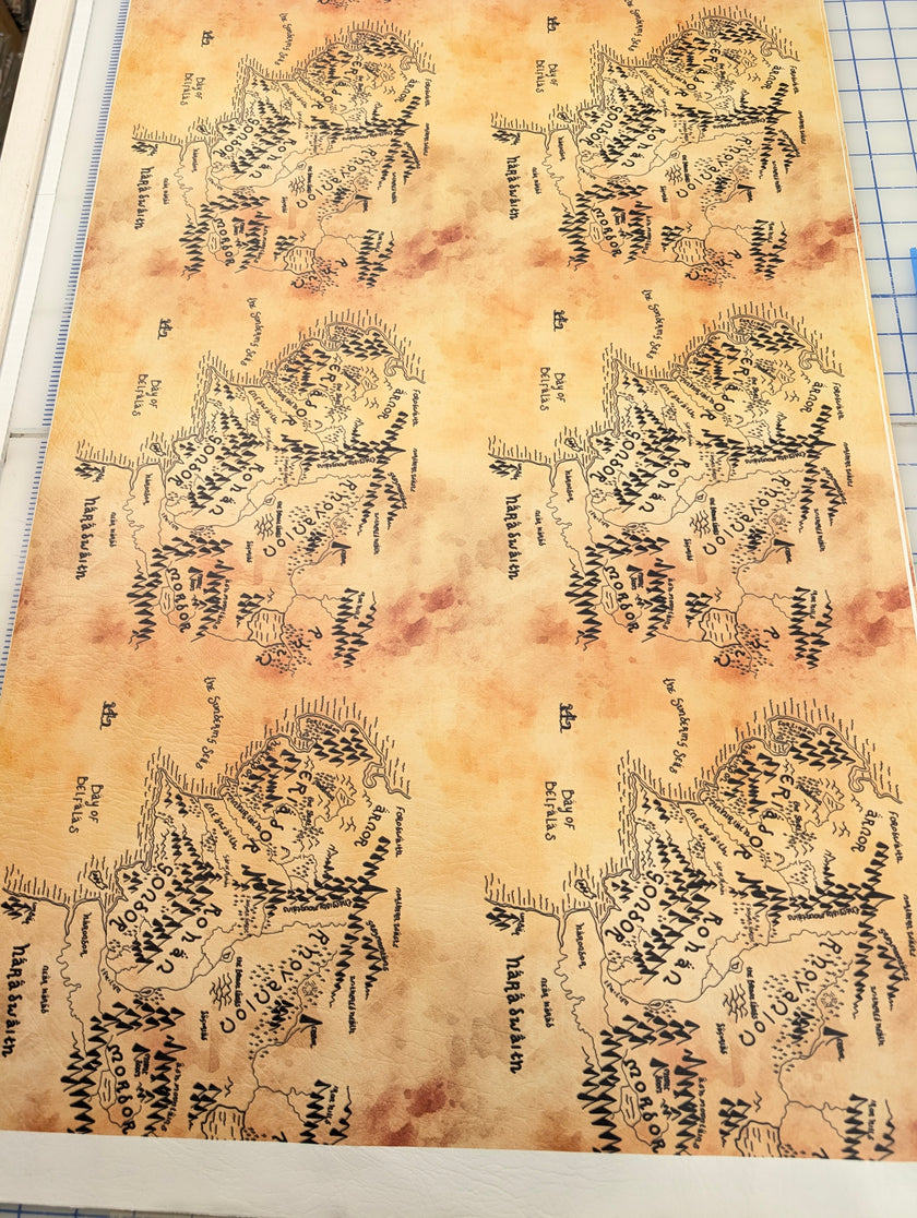 Middle Earth printed vinyl 3 sizes