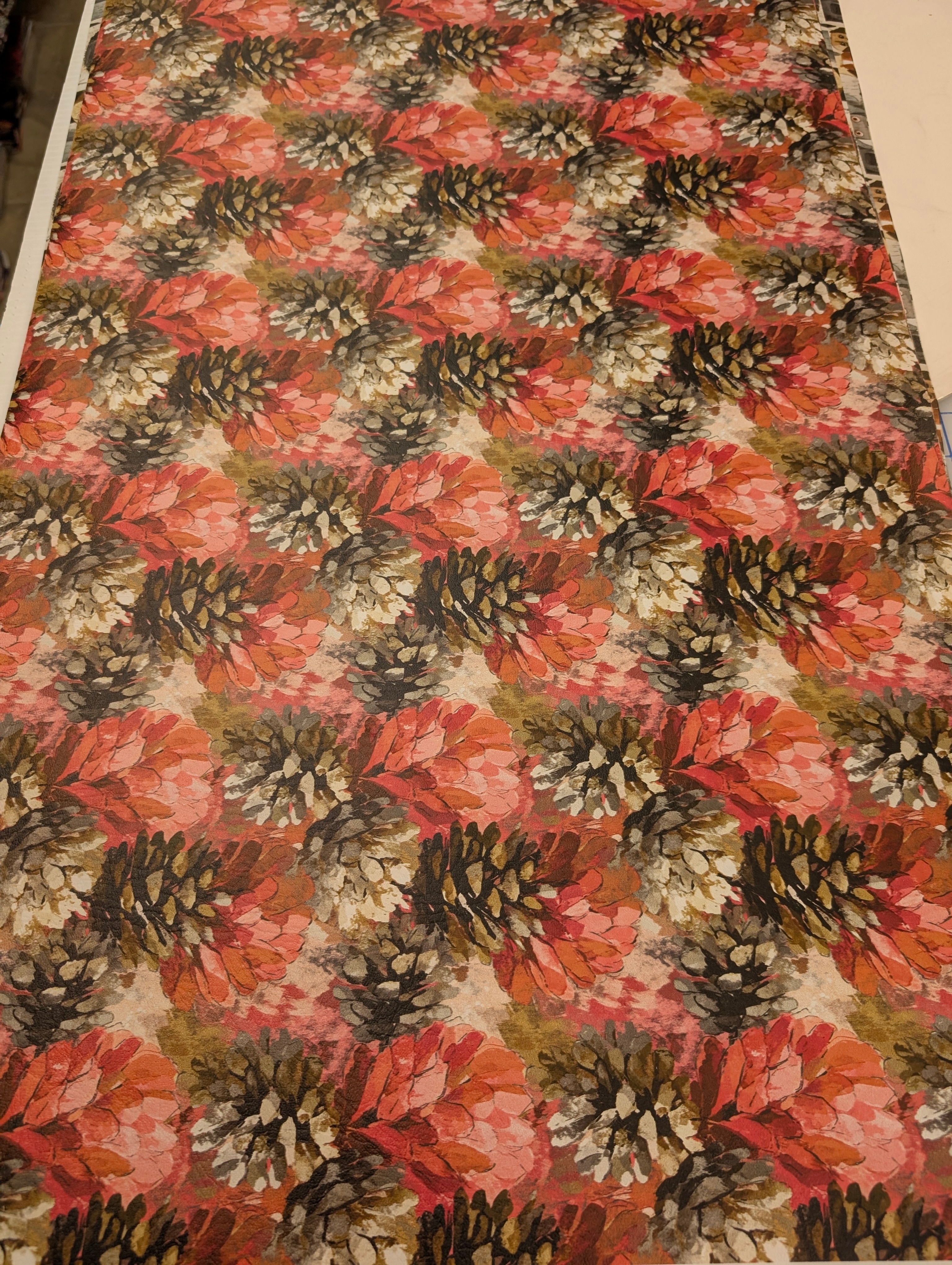 Fall Pine Cones printed vinyl 3 sizes