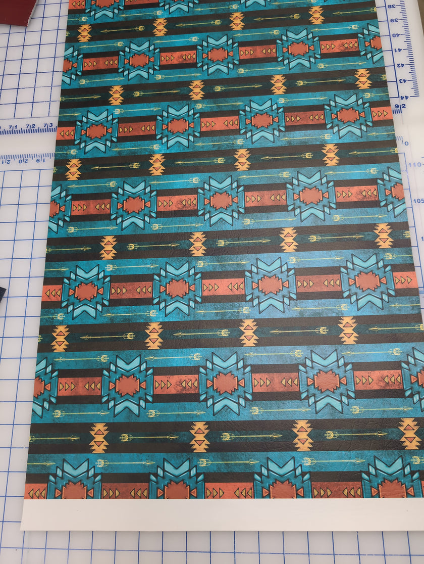 Aztec Teals  3 sizes