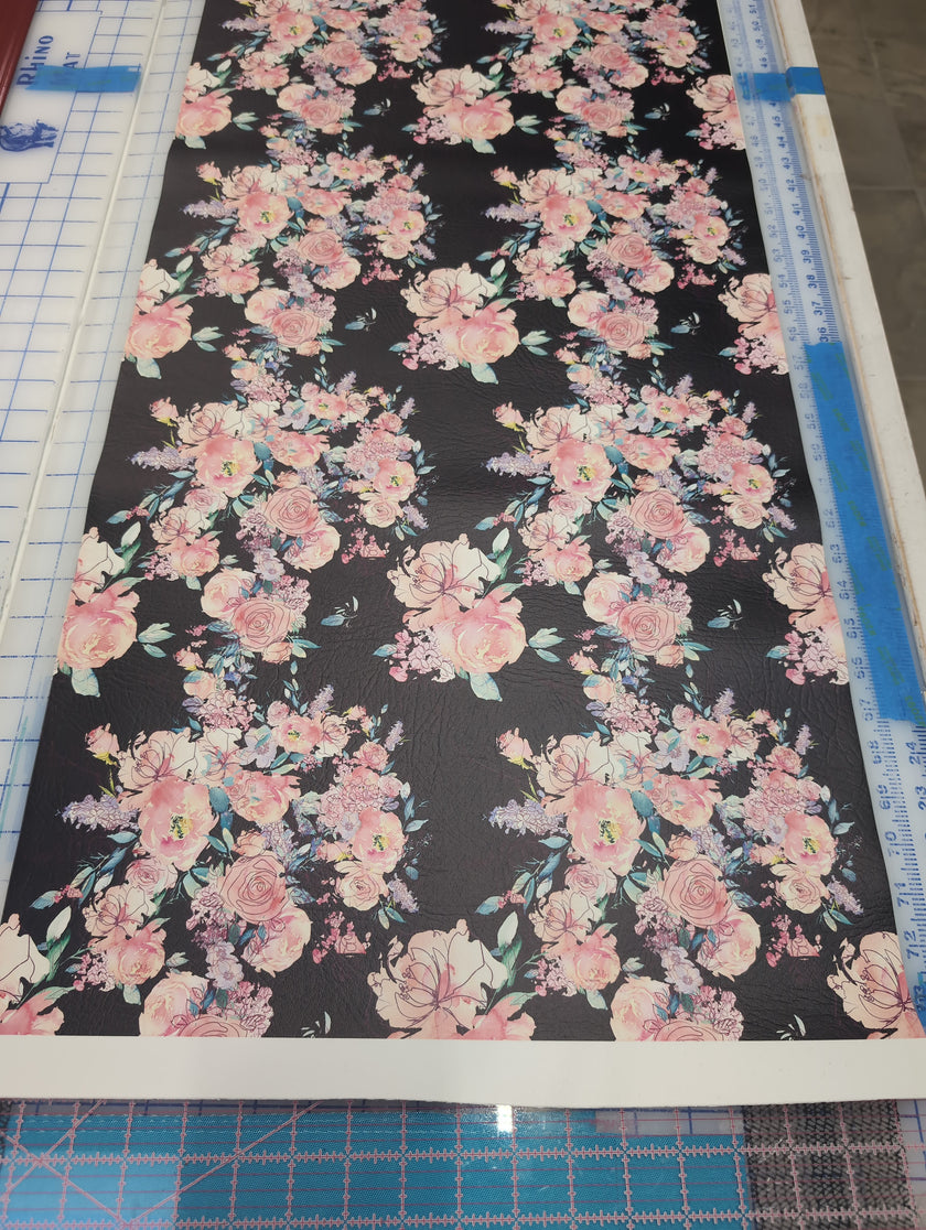 Peonies on Black 3 sizes