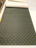 Small Polka Dots Curry on Forest Green 18x53