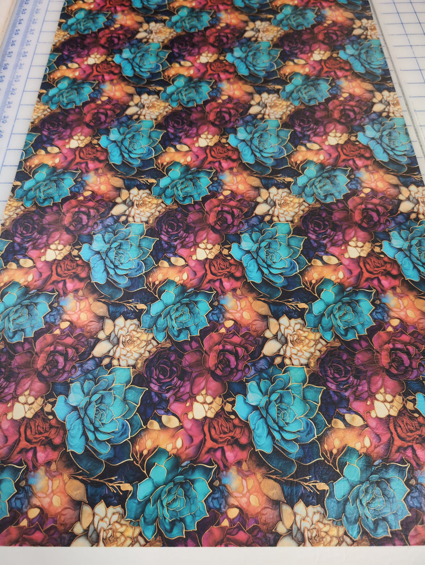 Succulents printed vinyl  3 sizes