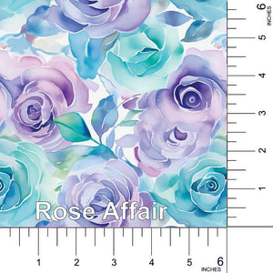 Rose Affair printed vinyl 2 sizes