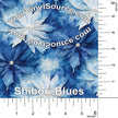 Shibori Blues printed vinyl 3 sizes