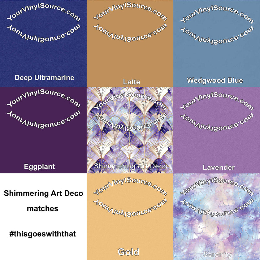 Shimmering Art Deco 3 sizes