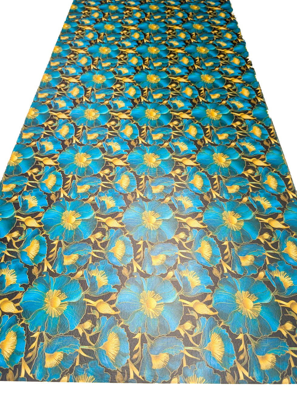 Teal & Gold printed vinyl  2 sizes