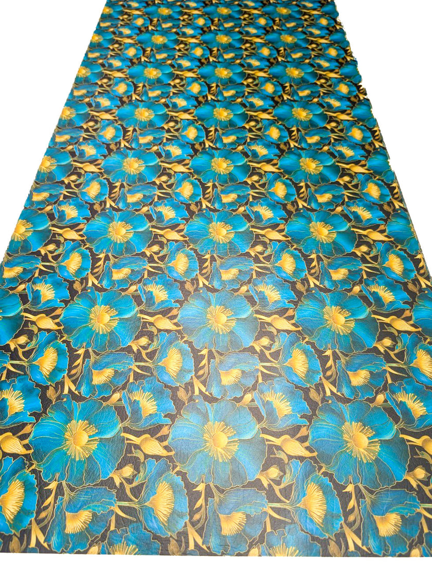 Gilded Poppies printed vinyl  3 sizes